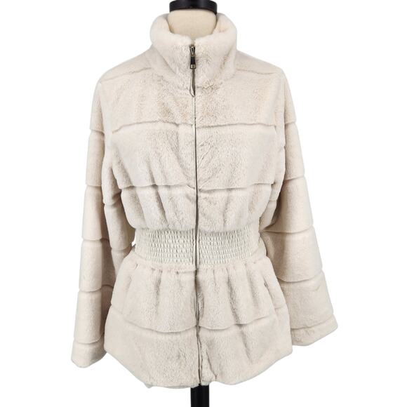 Cavalini Faux Fur Coat – Size Medium - Warm Soft Cozy Romantic Chic - Picture 1 of 10